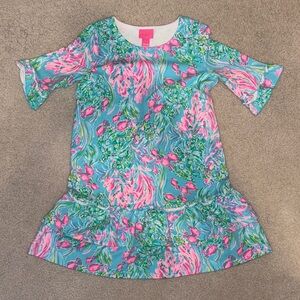 Lilly Pulitzer Pink and Blue Floral Dress